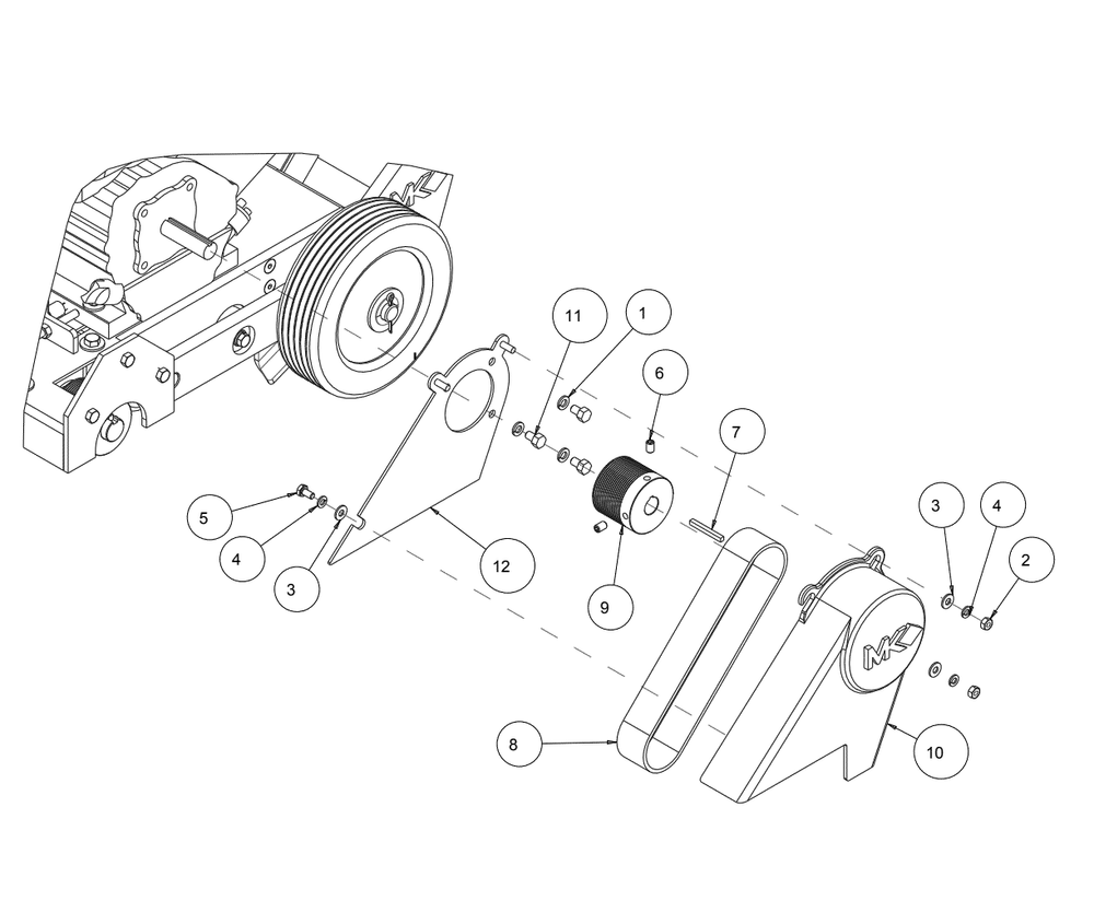 Section 02 Diagram and Parts List for MK-CX-3 159345 MK Diamond Concrete Saw